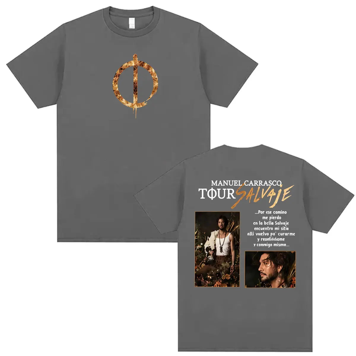 Manuel Carrasco Pueblo Salvaje Tour 2026 Graphic T-shirt Men Women Fashion Retro Oversized Shirts Summer Harajuku Tops Unisex
