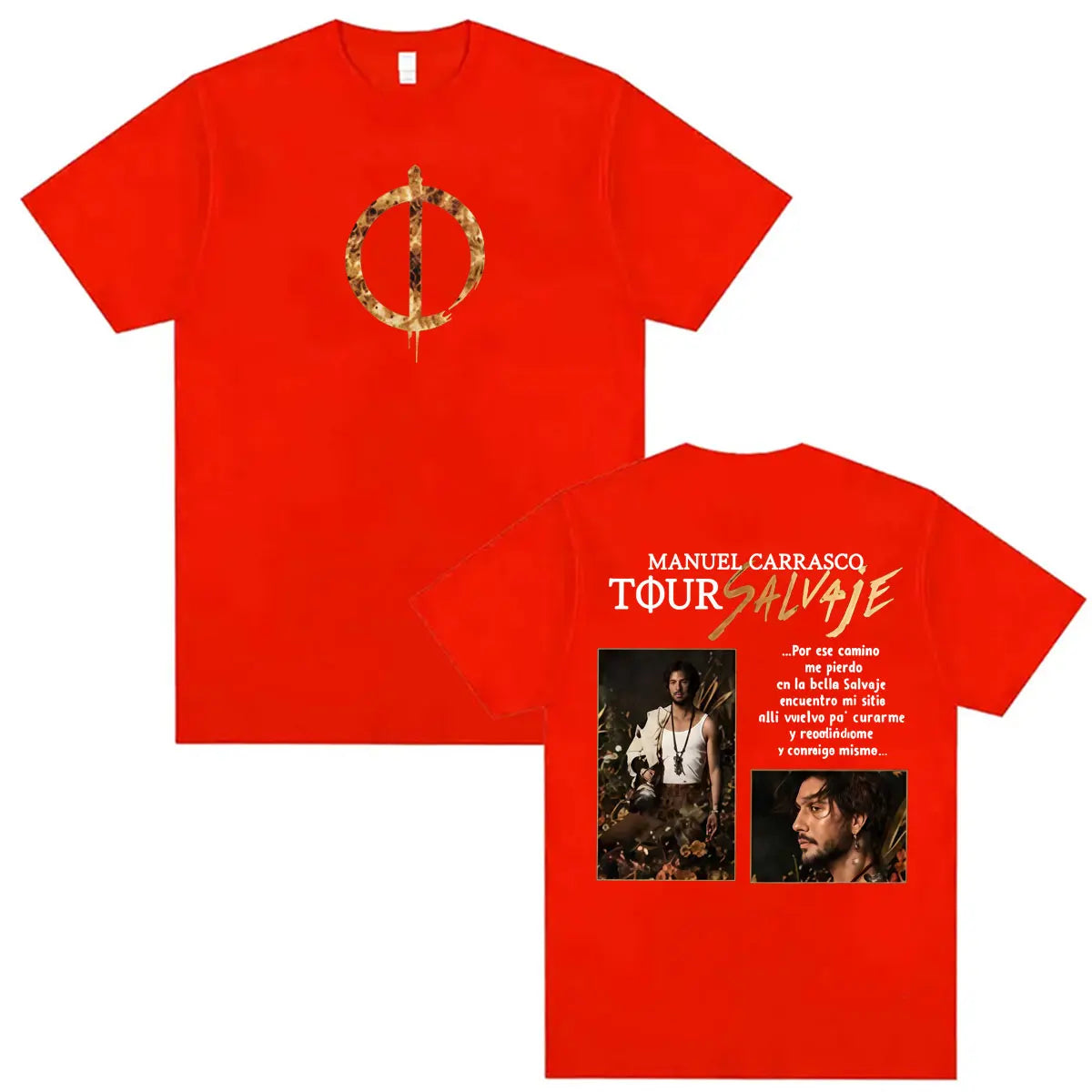 Manuel Carrasco Pueblo Salvaje Tour 2026 Graphic T-shirt Men Women Fashion Retro Oversized Shirts Summer Harajuku Tops Unisex