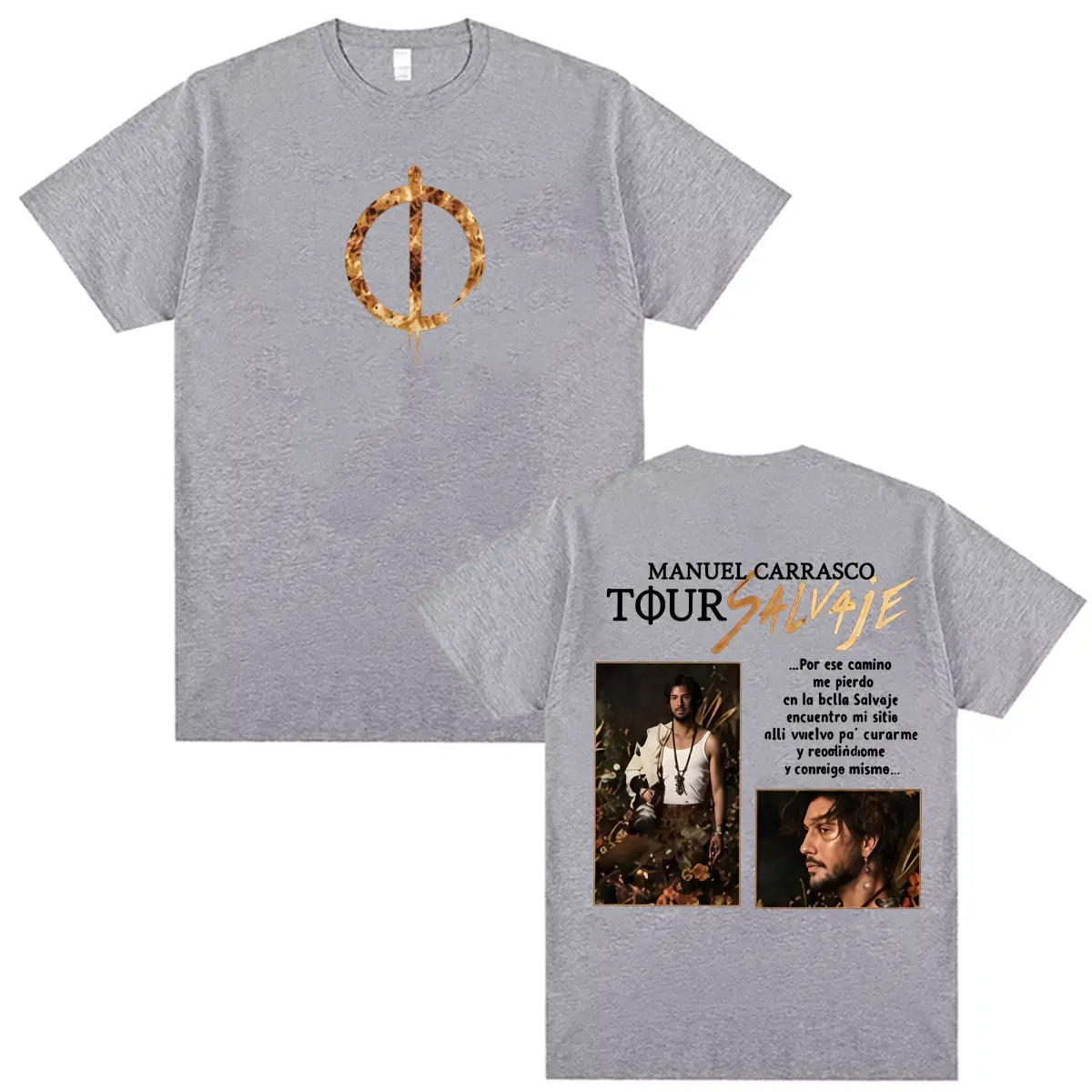 Manuel Carrasco Pueblo Salvaje Tour 2026 Graphic T-shirt Men Women Fashion Retro Oversized Shirts Summer Harajuku Tops Unisex