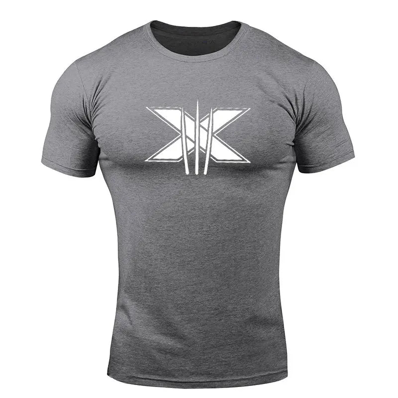 Tshirt for Men Graphic T Shirts Workout Fitness Men Clothing Short Sleeve Shirt Street Wear