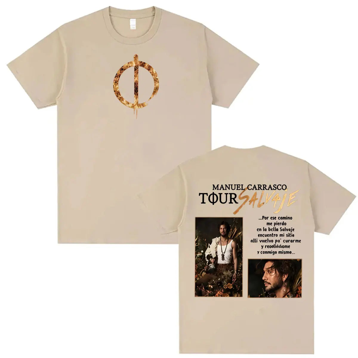 Manuel Carrasco Pueblo Salvaje Tour 2026 Graphic T-shirt Men Women Fashion Retro Oversized Shirts Summer Harajuku Tops Unisex
