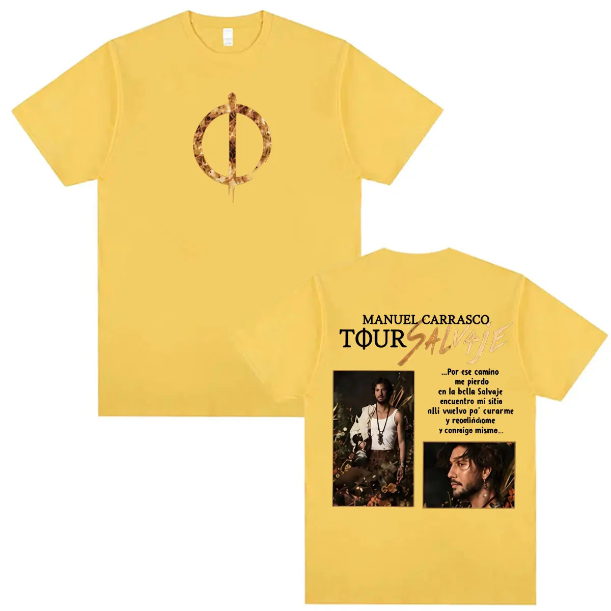 Manuel Carrasco Pueblo Salvaje Tour 2026 Graphic T-shirt Men Women Fashion Retro Oversized Shirts Summer Harajuku Tops Unisex