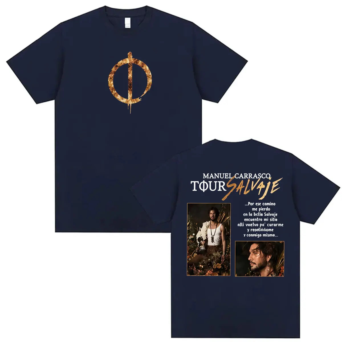 Manuel Carrasco Pueblo Salvaje Tour 2026 Graphic T-shirt Men Women Fashion Retro Oversized Shirts Summer Harajuku Tops Unisex